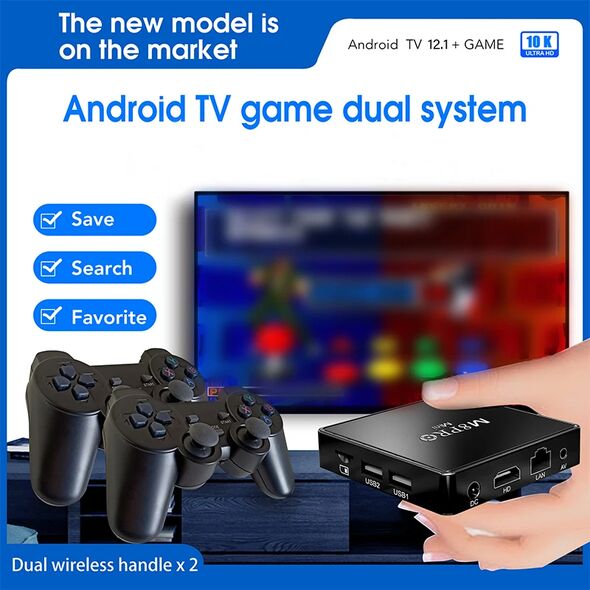 M8 Pro Mini android tv 12.1 + 10000 Game